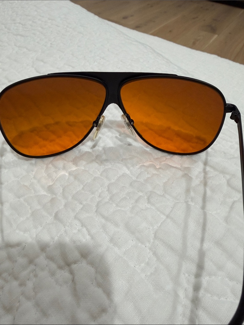 Women’s Amber Lens Aviator Swim Sunglasses - Picture 5 of 6